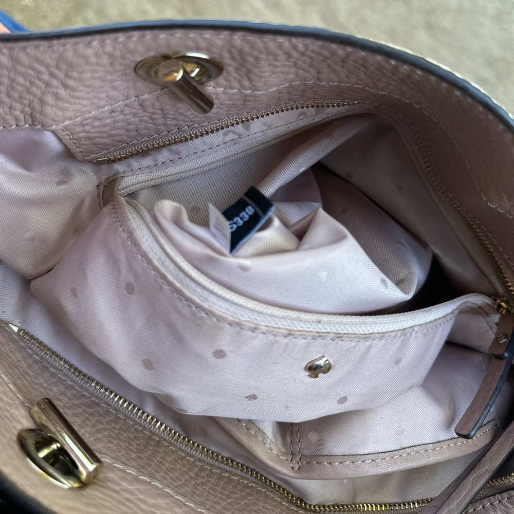 Kate Spade Pink Large Leather Tote Bag - Picture 8 of 11